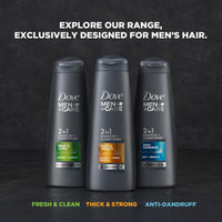 Dove Men+Care Thick & Strong 2in1 Shampoo+Conditioner, 340 ml