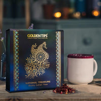 Golden Tips National Treasure Exotic Indian Herbal Tea Box (75 gram-36 Cups)