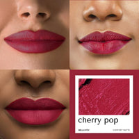 BELLAVITA Comfort Matte Bullet Lipstick| Intense Colour| Creamy Matte Finish| Intense Moisturisation| Smooth Glide | Lipsticks for Women| 4 Hr Stay, Cherry Pop, 4.2 gm