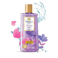 Yardley London| Shower Gel| Morning Dew| With Natural Oils Of Lily Of The Valley & Frangipani| No Parabens| No Silicones | 250ml
