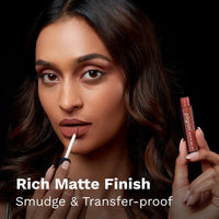 Pilgrim Liquid Matte Lipstick - Nude Obsessed | Lipstick for Women with Hyaluronic Acid & Spanish Squalane | Transferproof, Long Lasting & Non Drying with Hydrating Ingredients 3gms