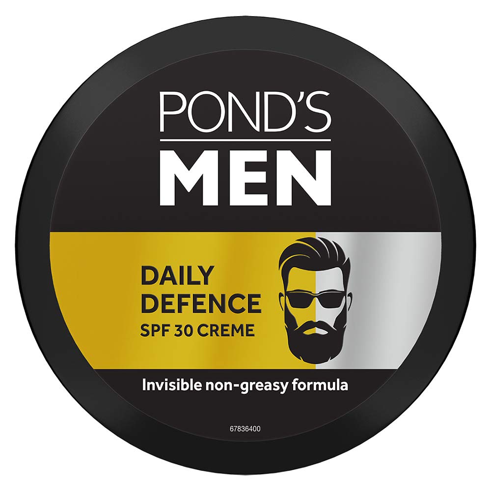 POND's Men Daily Defence SPF 30 Face Creme Sunscreen Non-Greasy, 55 g & POND's Men's  Energy Bright Face Wash Coffee Beans Bright Skin, 100g