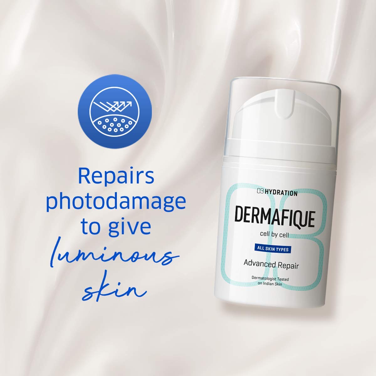 Dermafique Advanced Repair Night Cream with Niacinamide – 50g, Moisturizer for Face, 5x Ceramide Synthesis, Boosts Collagen Production, Enriched with Pro Vitamin E, Suitable for All Skin Type | Dermatologist Tested