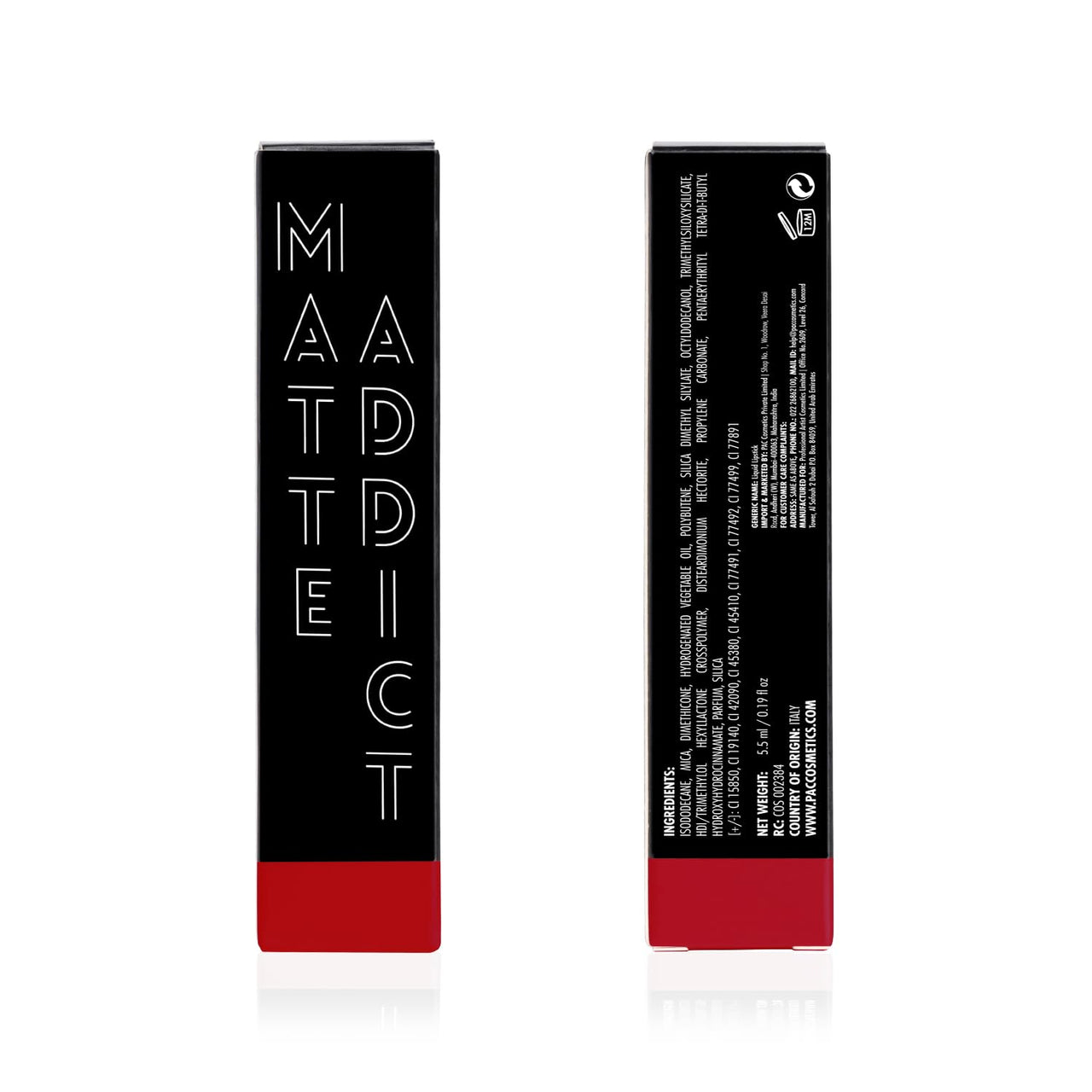 PAC Matte Addict Lipstic | 5.5 ml (Red Me)