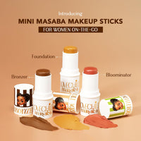 LoveChild Mini Masaba Bloominator Makeup Stick, Lumi-Matte Creamy Blush with Illuminator, Hydrating Shea Butter, Velvety Finish, Buildable, Richly Pigmented, Giggle (Light Pink) 7.5g