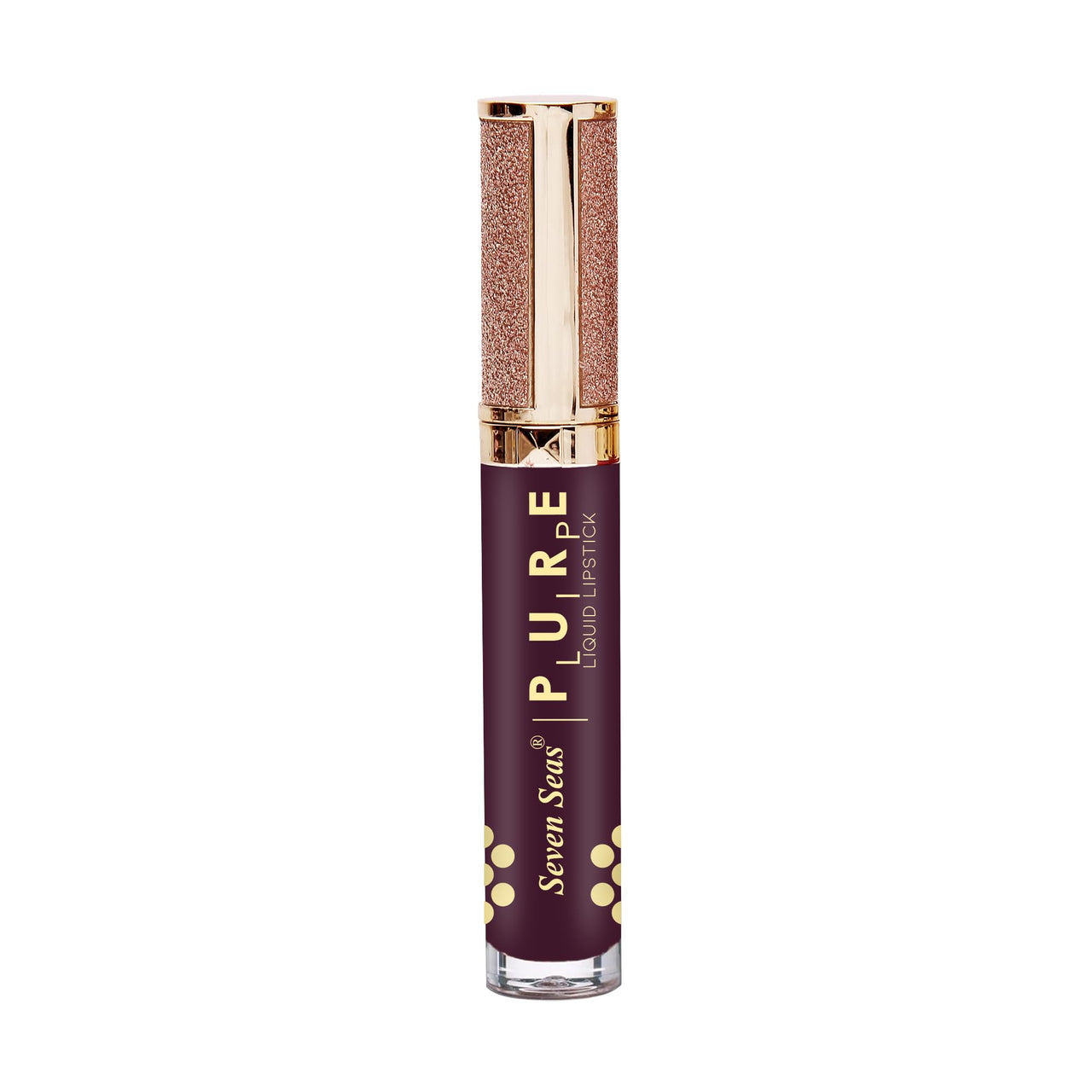 Seven Seas Pure Liquid Lipstick, Matte Finish, Purple (Castro, 7ml)