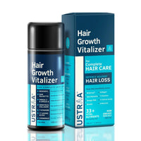 USTRAA Hair Growth Vitalizer 100ml – Clinically Tested | Hair Oil With Redensyl, Saw Palmetto, Vitamins & Anti-Dandruff Shampoo 250ml - With Climbazole, Ginger & Tea Tree Oil, No Sulphates