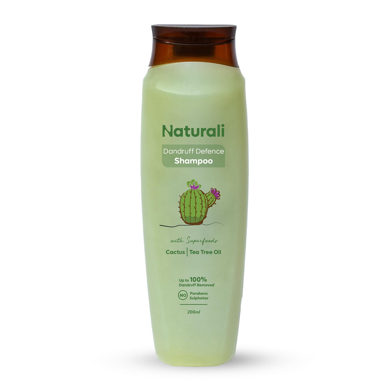 Naturali Shampoo For Dandruff | Tea Tree Oil For Hair | Sulphate Free | Dandruff Shampoo For Men | Paraben Free | 200 ml
