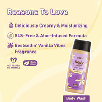 Plum BodyLovin' Vanilla Vibes Bath & Body Gift Set | Body Wash | Body Mist | Body Oil | Long-Lasting Warm Vanilla Fragrance | Gift Set For Women | Gifting For Birthday, Valentine's, Anniversary, Rakhi & Special Occasions| Premium Gift Packaging | Pack Of