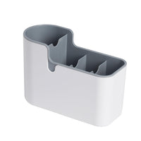 Basics Countertop & Wall Organization for Utensils, White & Grey
