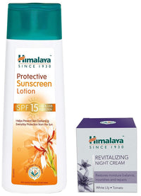 Himalaya Herbals Revitalizing Night Cream, 50ml And Himalaya Herbals Protective Sunscreen Lotion, 100ml