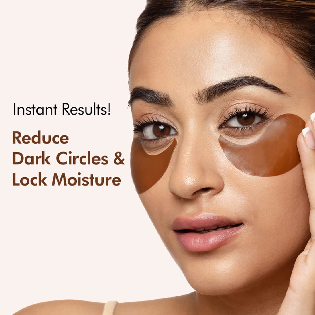 mCaffeine Coffee Hydrogel Under Eye Patches For Dark Circles & Puffiness Reduction | Eye Care Routine | Eye Patch with Caffeine & Hyaluronic Acid | Moisture-Lock Technique For 2X Hydration - 30 Pairs for both Women and Men | 90G