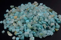 Natural Chip Stone Beads Amazonite Stone 5-8mm About 400 Pieces Irregular Gemstones Healing Crystal Loose Rocks Bead Hole Drilled DIY for Bracelet Jewelry Making Crafting (5-8mm, Amazonite Stone)