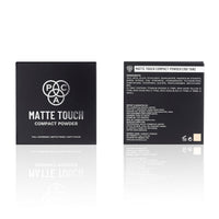 PAC Matte Touch Compact Powder (150 Tan) | Lightweight Medium to High Buildable Coverage | Longlasting Soft Matte Finish | Meltproof & Sweat Resistant | Suitable for all Skin Types