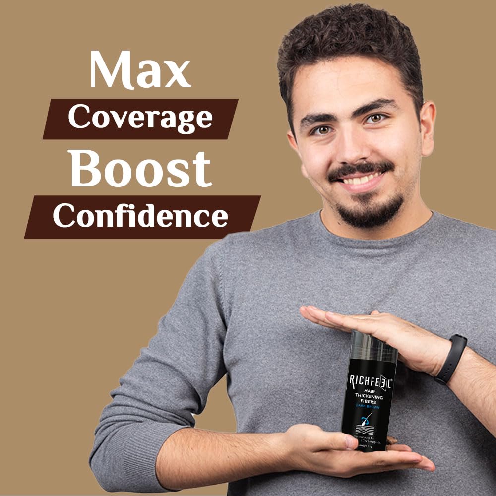 Richfeel Hair Thickening Fibers (Brown 28gm)