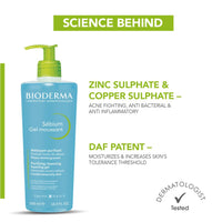 Bioderma Sebium Gel Moussant Purifying Cleansing Foaming Gel Combination To Oily Skin, 500ml