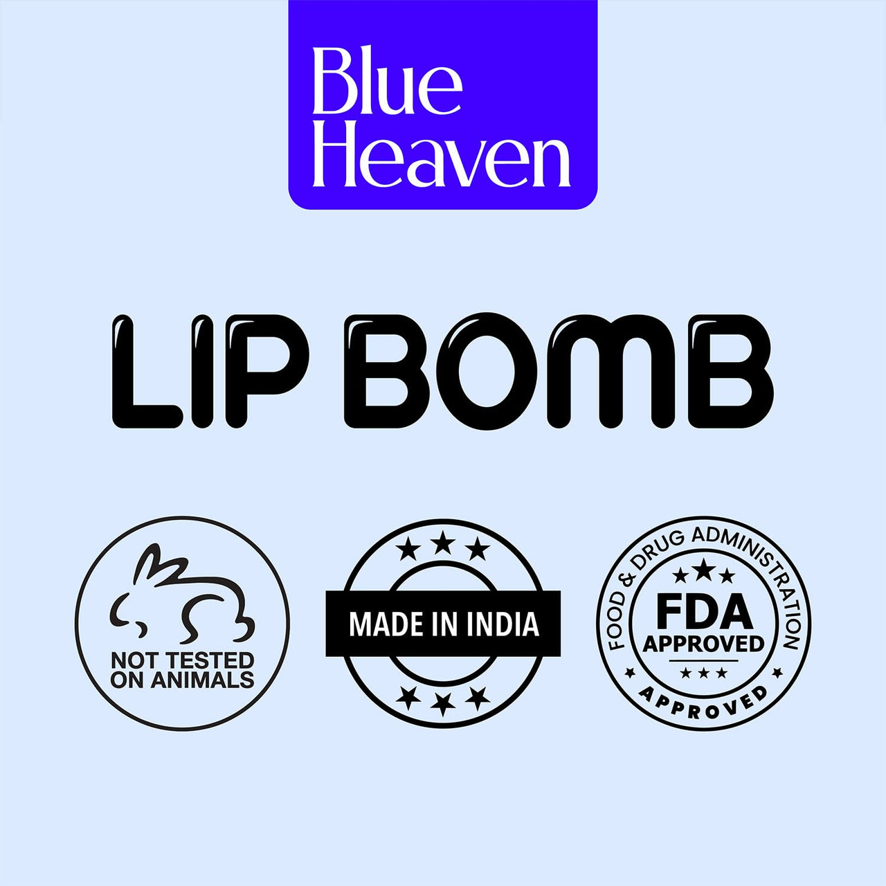 Blue Heaven Tinted Lip Balm infused with Shea Butter, Almond oil and Vitamin E - Vanilla, 8g