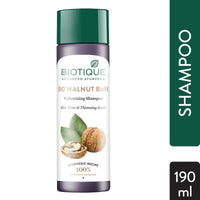 Biotique Bio Neem Purifying Face Wash, 200ml & Bio Walnut Bark Fresh Lift Body Building Shampoo For Fine & Thinning Hair, 190ml