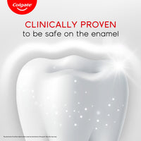 Colgate Visible White Toothpaste, Teeth Whitening Starts in 1 week, Safe on Enamel, Stain Removal Tooth Paste and Minty Flavour for Fresh Breath (200g + 40g, Combo Pack)