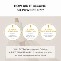 SKIN1004 Madagascar Centella Air-Fit All Skin Type Suncream Plus, Spf50+ Pa++++, 50Ml