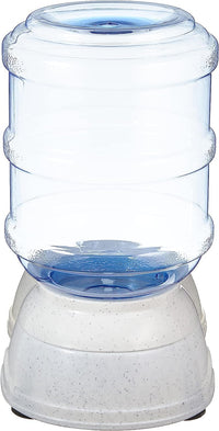 Basics Gravity Pet Waterer for Cat, Dog, Small, 1 Gallons Capacity, Gray