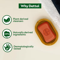 Dettol Original Germ Protection Bathing Soap Bar (400gm) | Kills 99.99% germs, 100g - Pack of 4