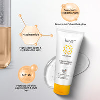 Kaya Clinic Ultra Light Aquagel Sunscreen Gel With SPF25 50ml | Fragrance Free | Non-Greasy | Does Not Clogs Pores | PA++++ | 4 Star Boots Rating | For Oily & Acne Prone Skin