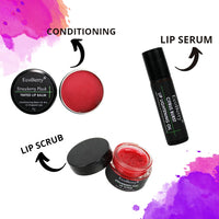 EcoBerry Strawberry Plush Tinted Lip Balm For Natural Pink Lips Dry, chapped Lips | Moisturizing Conditioning Natural SPF | Enriched with Strawberry extracts, Vitamin E & Shea butter 100% Pure, Natural & Handmade, Mineral Oil Free, Preservative Free, Para