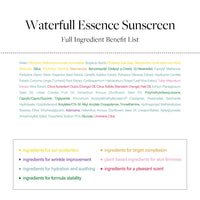 d'alba Piedmont Italian White Truffle Waterfull Essence Sunscreen, Vegan Skincare, Lightweight Sunscreen With Spf 50+ Pa++++, Glowy, Safe For All Skin Types,50ml