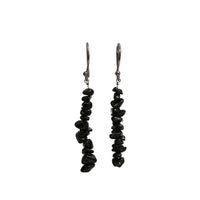 Gempires Natural Black Tourmaline Chips Crystal Earring, Crystals Earring, Energy Healing Crystals, Birthday, Gift for Her, Gemstone Jewelry (Black Tourmaline)