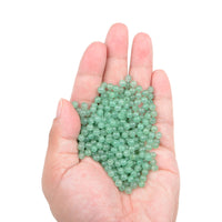 Bymitel 210pcs Natural Crystal Beads Stone Gemstone Round Energy Healing Loose Beads with Stretch Cord for Jewelry Making Bracelets Anklets (Green Aventurine, 4mm 210pcs) Green Aventurine