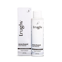 Truglw Acne Control Face Cleanser, Exfoliating Formula with 1% Salicylic Acid, Glycolic Acid, Vitamin C, Fights Breakouts, Soothes Inflammation, Brightens Skin, For Combination to Oily Skin Types - 100ml