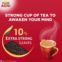 TATA TEA AGNI , Strong Chai With 10% Extra Strong Leaves, Black Tea,500 Gram