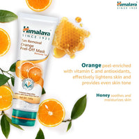 Himalaya Tan Removal Orange Face Scrub, 100G And Himalaya Herbals Tan Removal Orange Peel-Off Mask, 100G