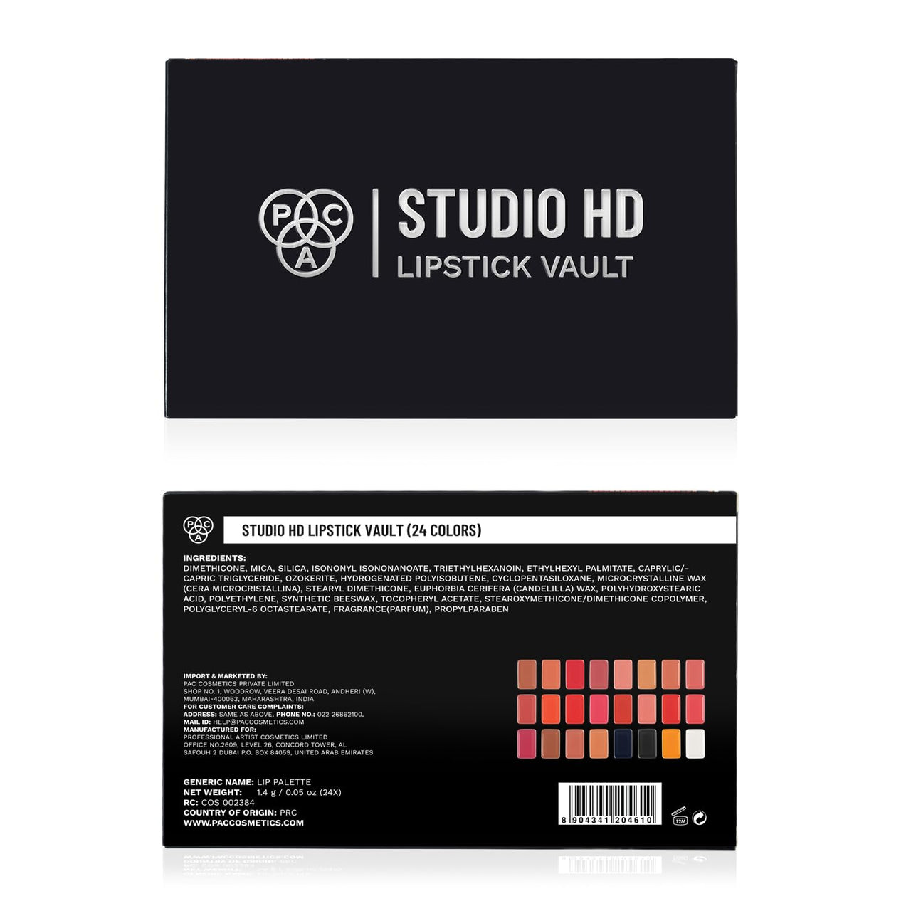 PAC Studio HD Lipstick Vault X24