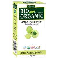 INDUS VALLEY Bio Organic Natural Amla Powder With Herbal Henna Powder Set of 2 For Hair Care - (100g *3=300g)