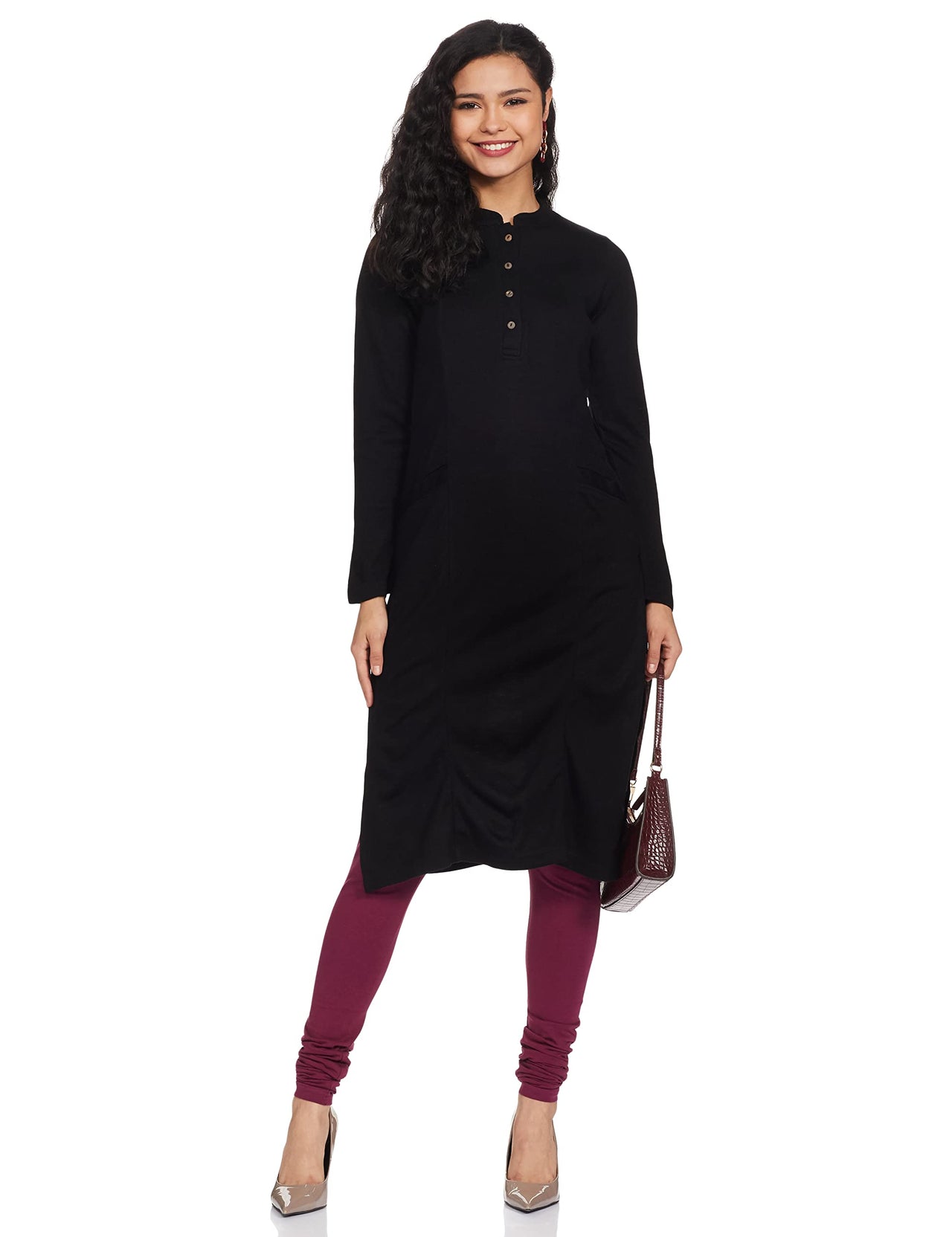Amazon Brand - Myx Women Kurta Black