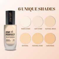 Lakyou Beauty Stay Perfect Serum Foundation 30ml | Medium Coverge with SPF 30 | 24HRS wear for radiant and healthy looking skin (Natural)