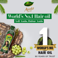 Dabur Amla Hair Oil - 550ml (Pack of 3) | For Strong, Long and Thick hair | Nourishes Scalp | Controls Hair Fall, Strengthens Hair & Promotes Hair Growth