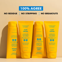 Conscious Chemist® Dewy Ceramide Sunscreen SPF 50 PA++++ | For Oily Skin | UVA/UVB & Blue Light Protection | Fragrance-Free | For Men & Women, All Skin Type - Sun Drink | Pack of 2