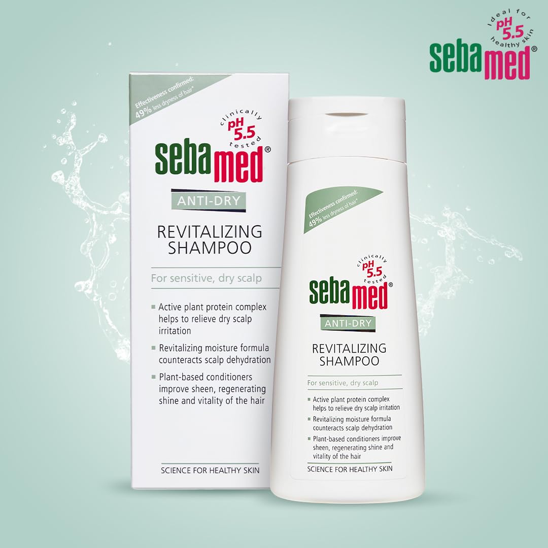 Sebamed Anti-Dry Revitalizing Shampoo | pH 5.5 I Confirmed 49% less dryness in 3 weeks | Dermatologically & clinically tested | 200ml