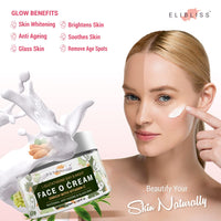 Elibliss L-Glutathione Face Cream Enriched with Vitamin C | Skin Brightening & Anti-Ageing Cream | Reduces Pigmentation, Fine Lines & Dark Spots | Long Lasting Hydration | For Women & Men 50g x 2