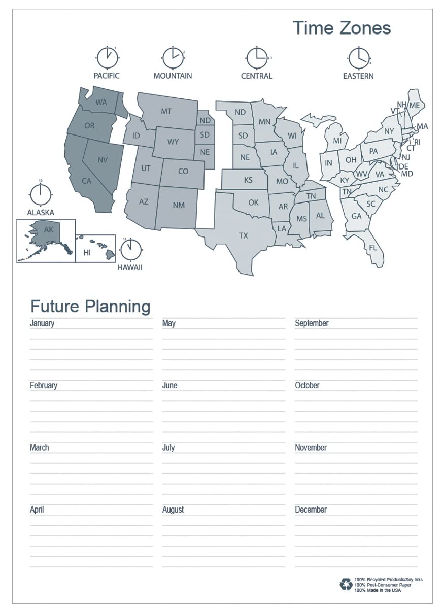 2024 House of Doolittle 8.5-inch x 11-inch Monthly Appointment Book, Blue (26207-24)
