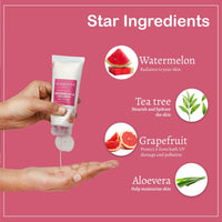 Glamveda Watermelon & Collagen Peel Firming & Anti Aging Off Mask For Women | Reduces Signs of ageing | Gives radiant glow | No Paraben, SLS | 100gm