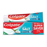 Colgate Active Salt Toothpaste, Daily Germ Protection, Combo Pack of 200g+100g, Toothpaste with Salt and Mint, Healthy Gums & Teeth, Tooth paste that Fights Germs & Provides Fresh Breath