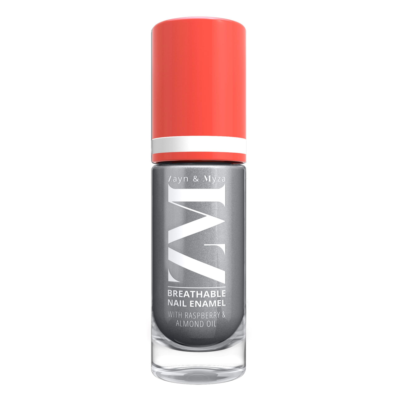 ZM Zayn & Myza Breathable Nail Enamel - Gray Frosting | Smooth Application | Quick-Drying I Longlasting I Chip-Defiant I Water Permeable | Glossy Finish | 100% Vegan, 6 ml