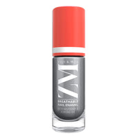 ZM Zayn & Myza Breathable Nail Enamel - Gray Frosting | Smooth Application | Quick-Drying I Longlasting I Chip-Defiant I Water Permeable | Glossy Finish | 100% Vegan, 6 ml
