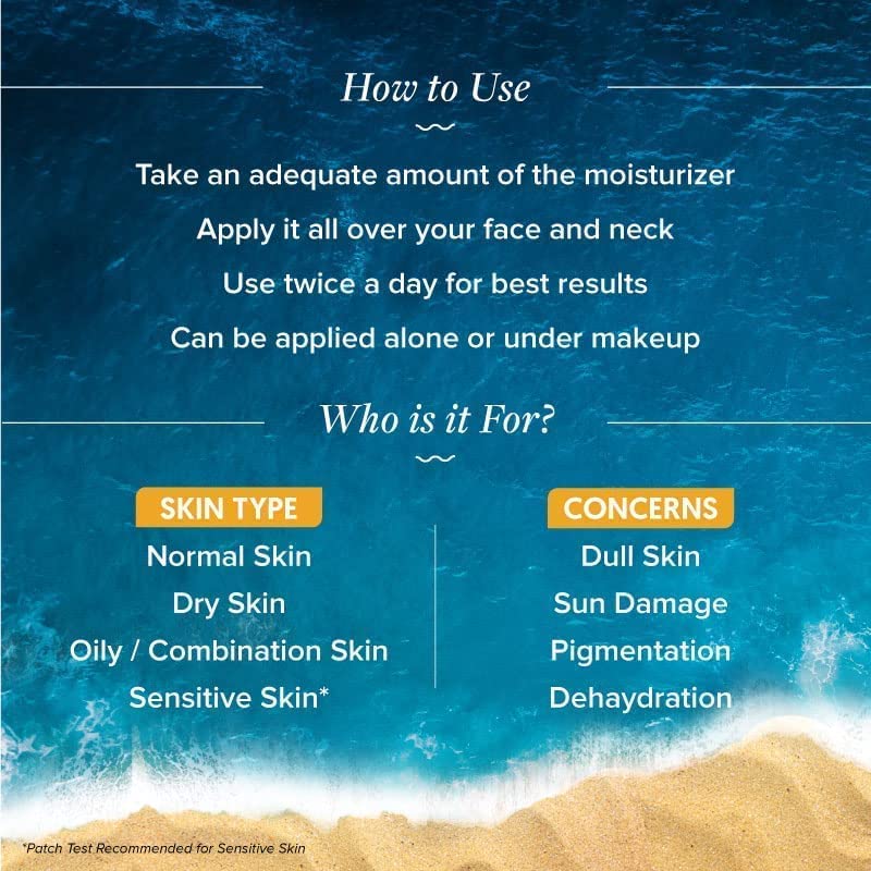 Aqualogica Glow+ Jello Moisturiser with Vitamin C & Papaya for Illuminating Moisturization, Non Sticky & Skin Hydration for Men & Women - For Normal, Dry & Combination Skin -50g