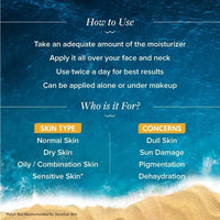 Aqualogica Glow+ Jello Moisturiser with Vitamin C & Papaya for Illuminating Moisturization, Non Sticky & Skin Hydration for Men & Women - For Normal, Dry & Combination Skin -50g