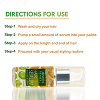 Jovees Herbal Hair Serum Grape Seed and Almond | For Frizzy Hair | Prevents Hairfall | For Men & Women (60ml)